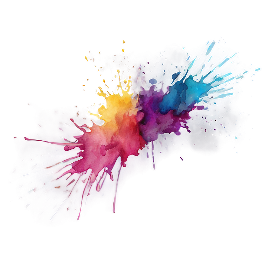 Simple Watercolor Splash PNG fbj PNG with transparent background