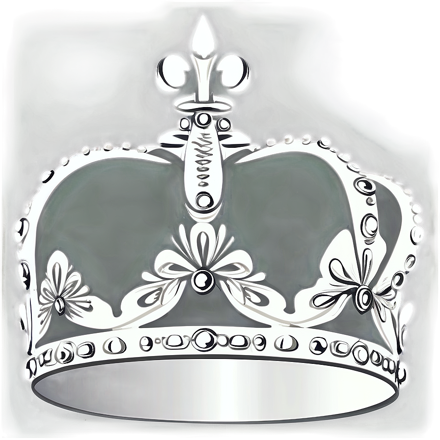 Simple White Crown Silhouette Png Wja79