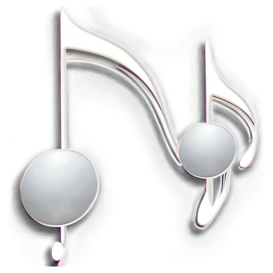 Simple White Music Notes Png Esn