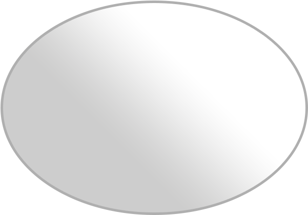 Simple White Oval Shaped Graphic