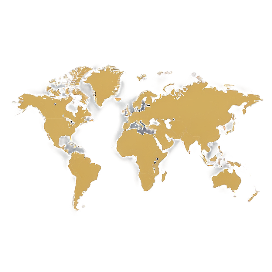 Simple World Map Outline PNG ggj41 PNG with transparent background