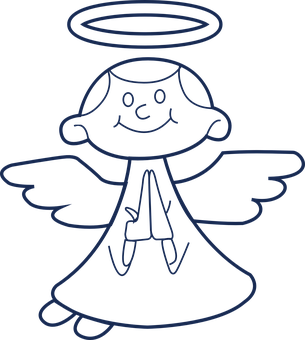 Simplified Angel Drawing