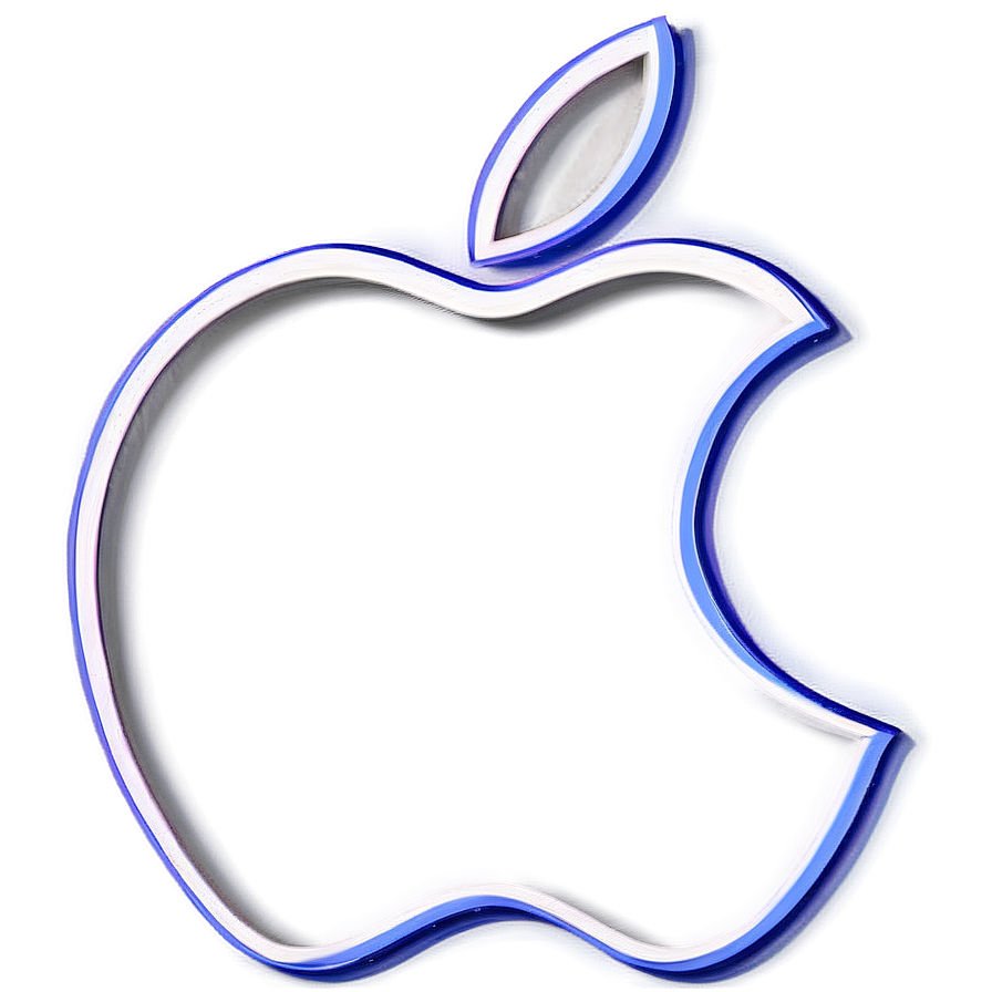 Simplified Apple Logo Outline PNG 35 PNG with transparent background