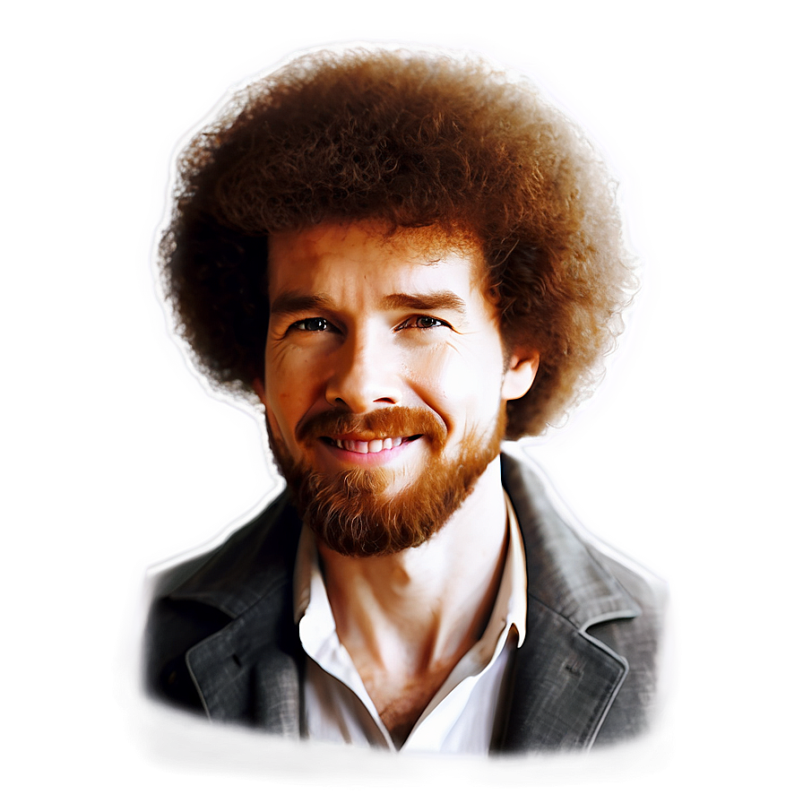 Simplified Bob Ross Hair Png 06282024