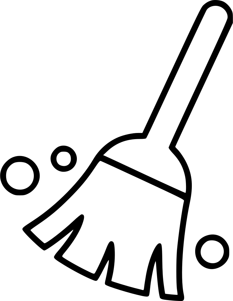 Cleaning Clean Sweep Broom - White Cleaning Icon Png, Transparent Png PNG with transparent background