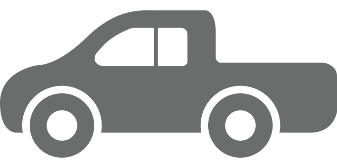 Simplified Car Silhouette Graphic