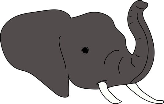 Simplified Elephant Illustration