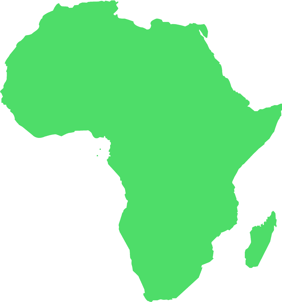 Simplified Mapof Africa Continent