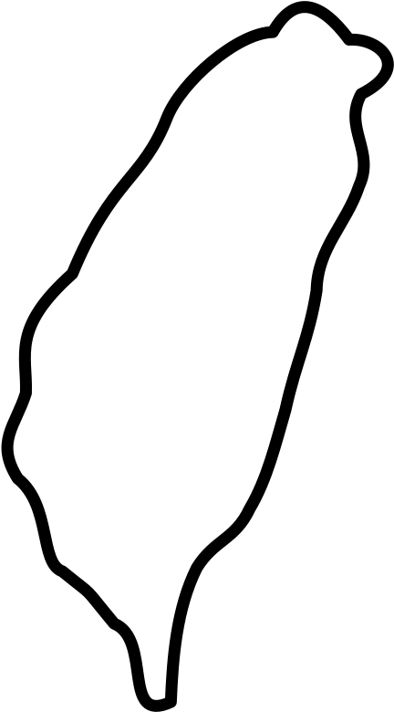 Simplified Outlineof Taiwan Island