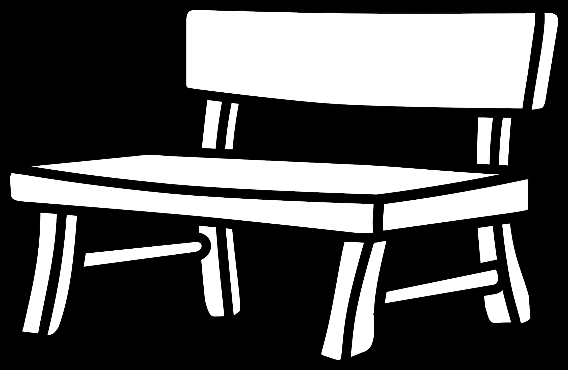 Simplified Park Bench Graphic