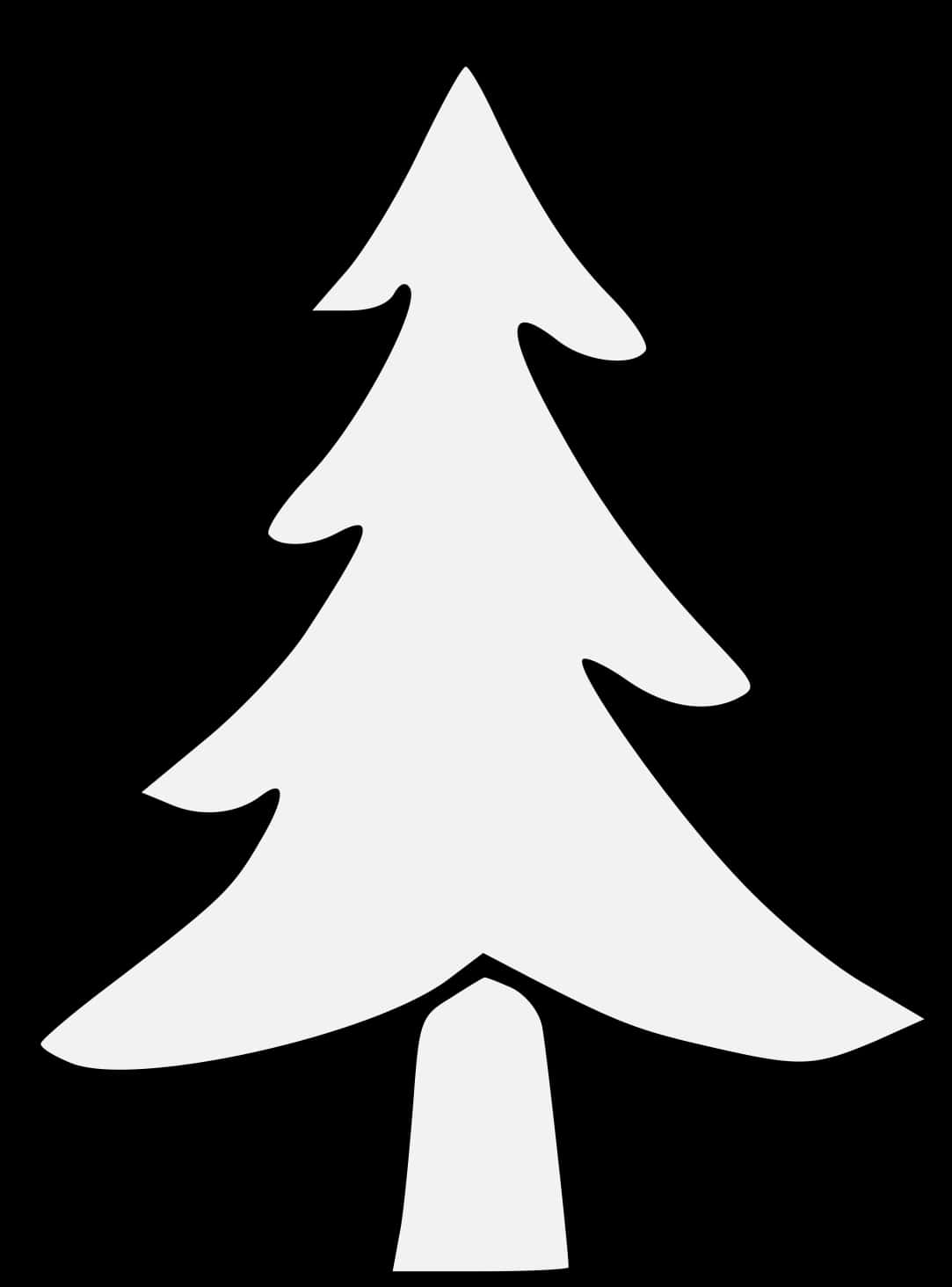Simplified Pine Tree Graphic PNG image with a transparent background, free high-resolution download