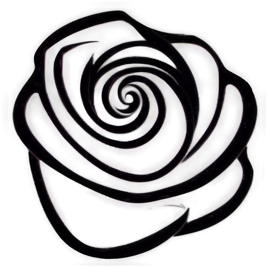 Simplified Rose Drawing Png 06202024