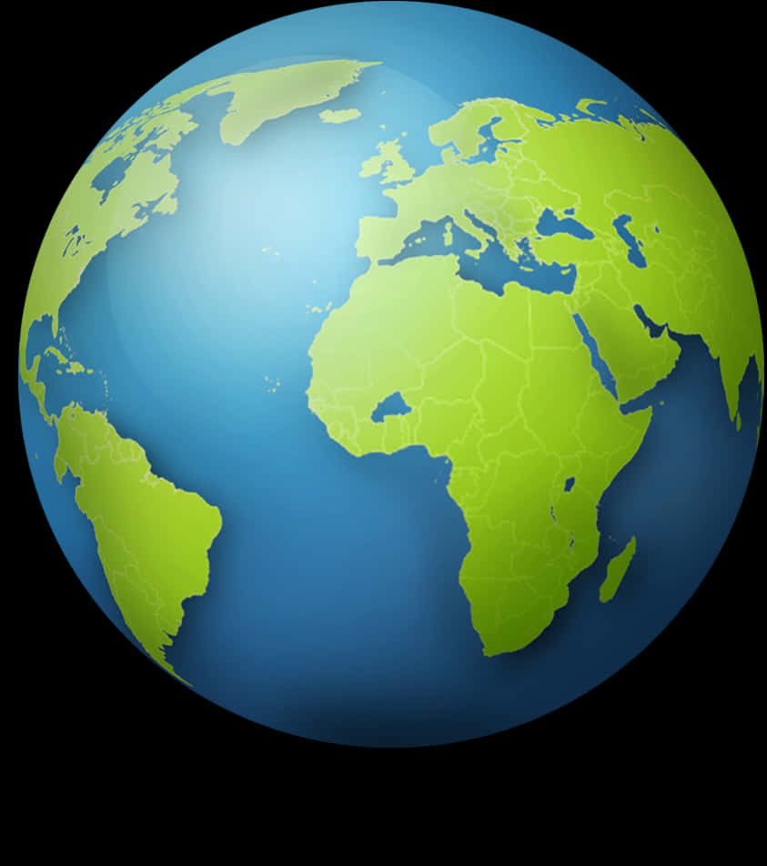 Simplified World Globe