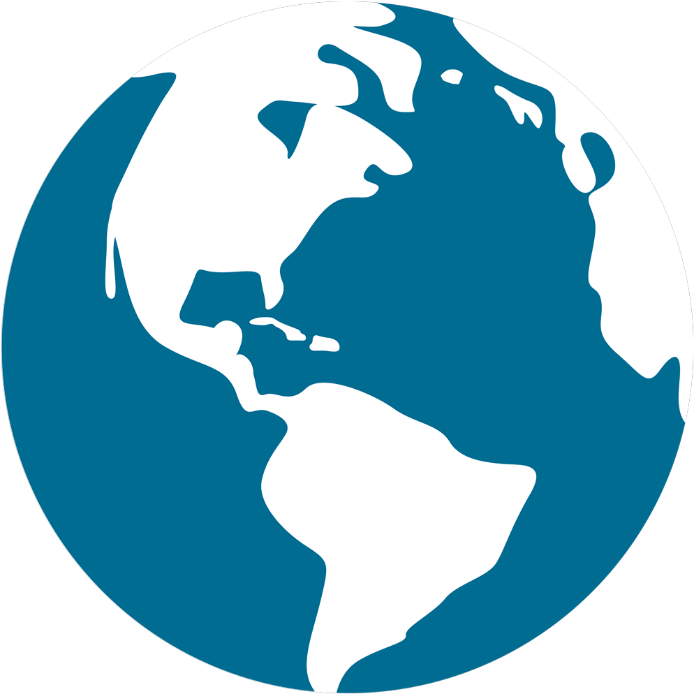 Simplified World Map Graphic PNG with transparent background