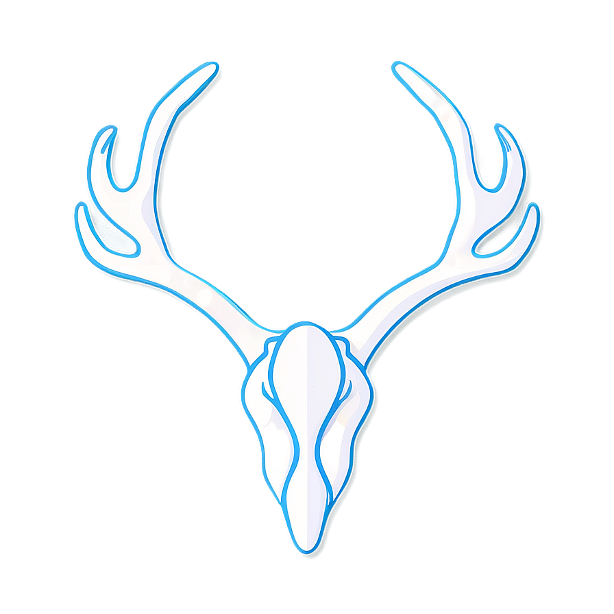 Simplistic Deer Antler Logo Png 06122024