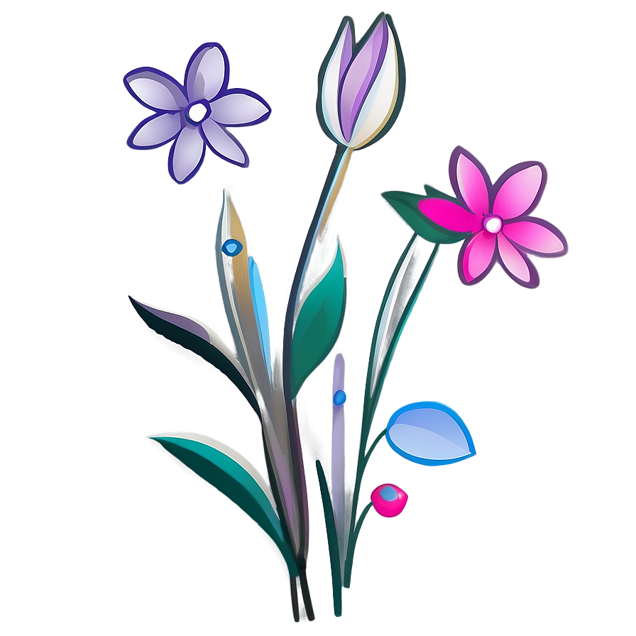 Simplistic Flower Graphic Png Ary