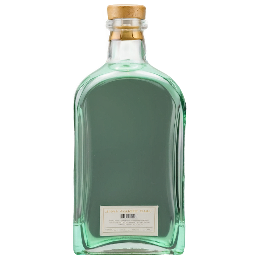 Simplistic Liquor Bottle Aesthetic Png 72