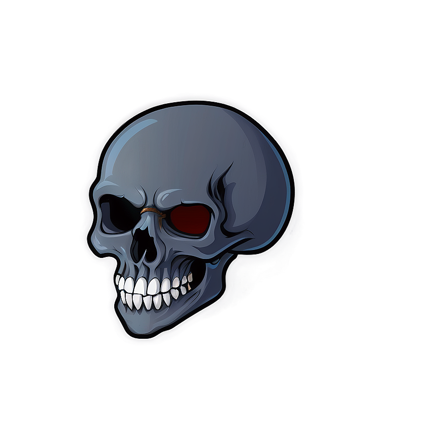 Simplistic Skull Logo Png 06282024