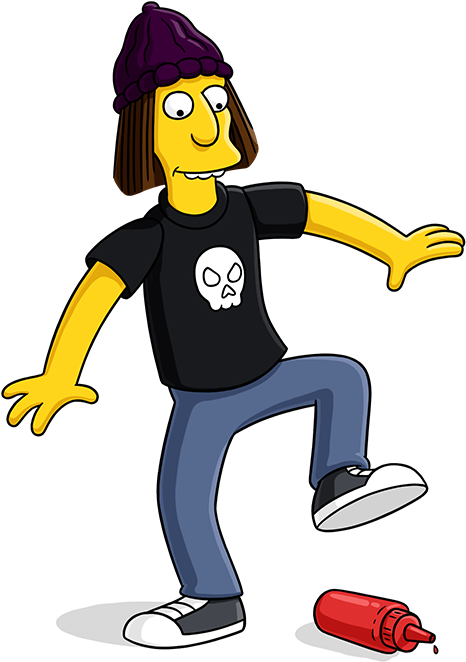 Simpsons Transparent Emo - Jimbo Simpsons, HD Png Download PNG with transparent background