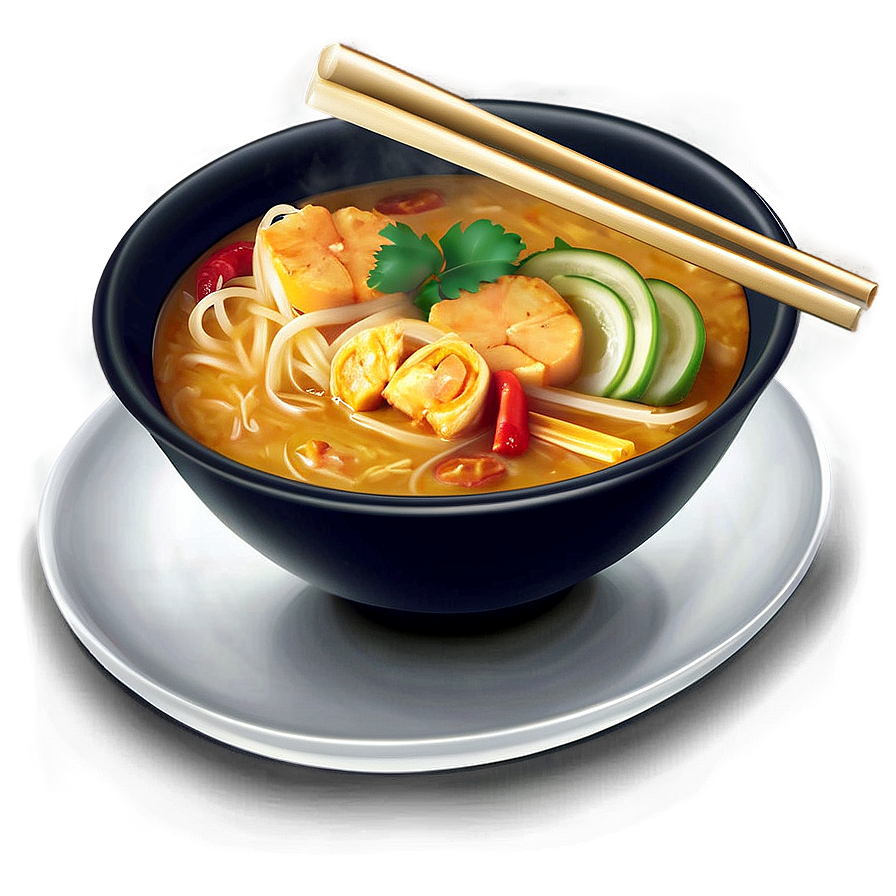 Singaporean Laksa Dish Png Wrl