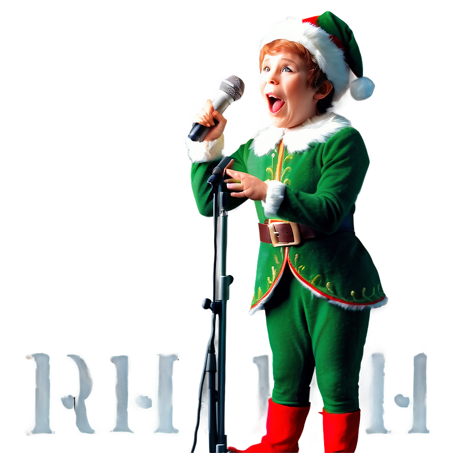 Singing Elf PNG pkk75 PNG with transparent background