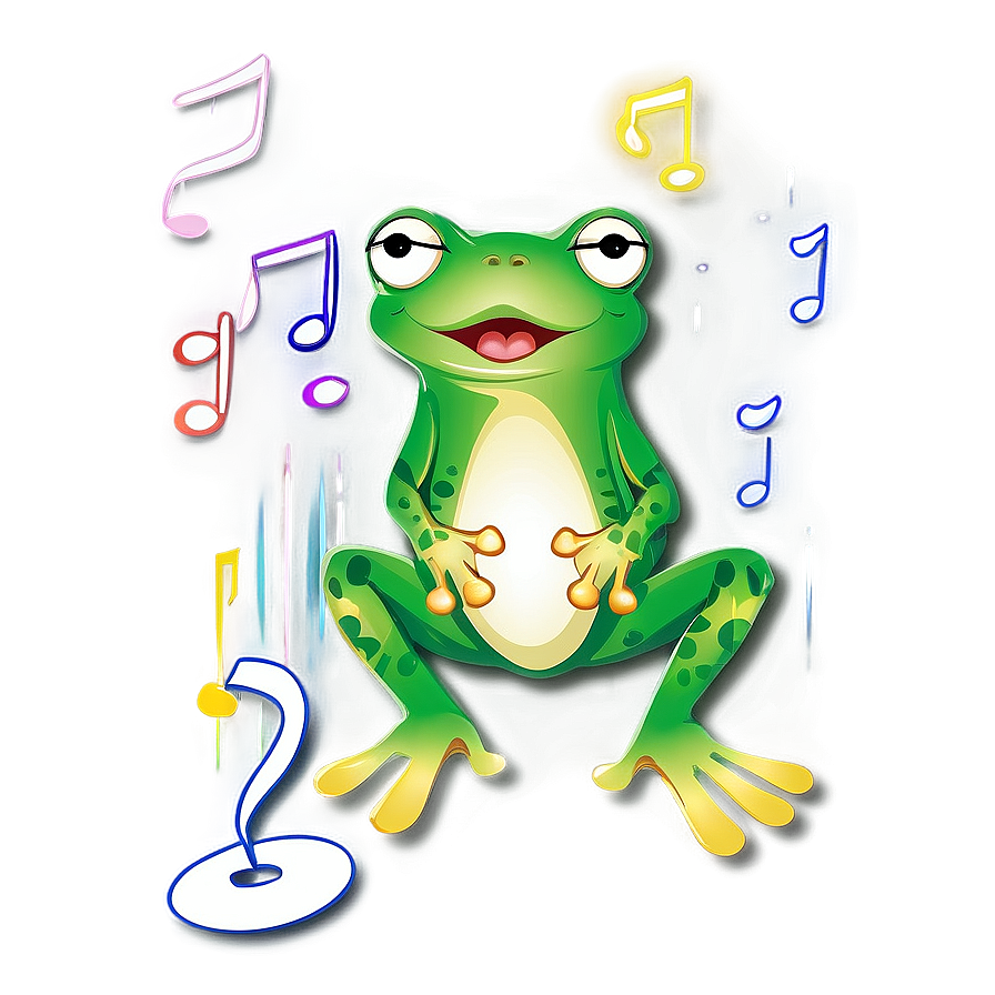 Singing Frog Clipart Png 24