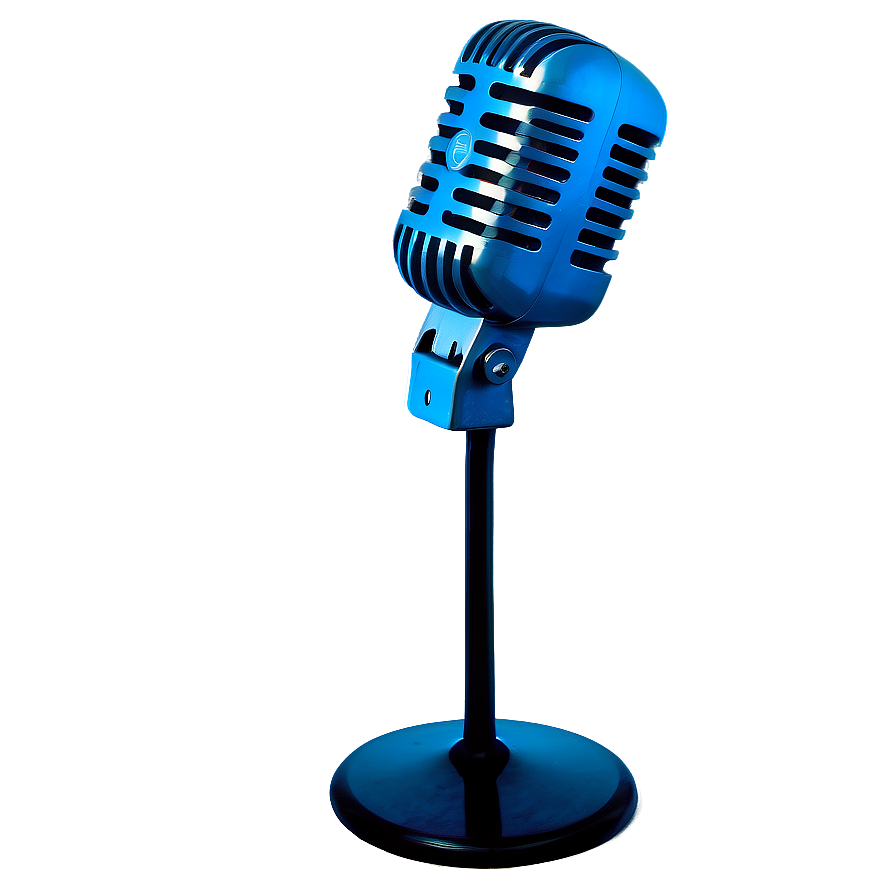 Singing Microphone On Stand Png 06282024