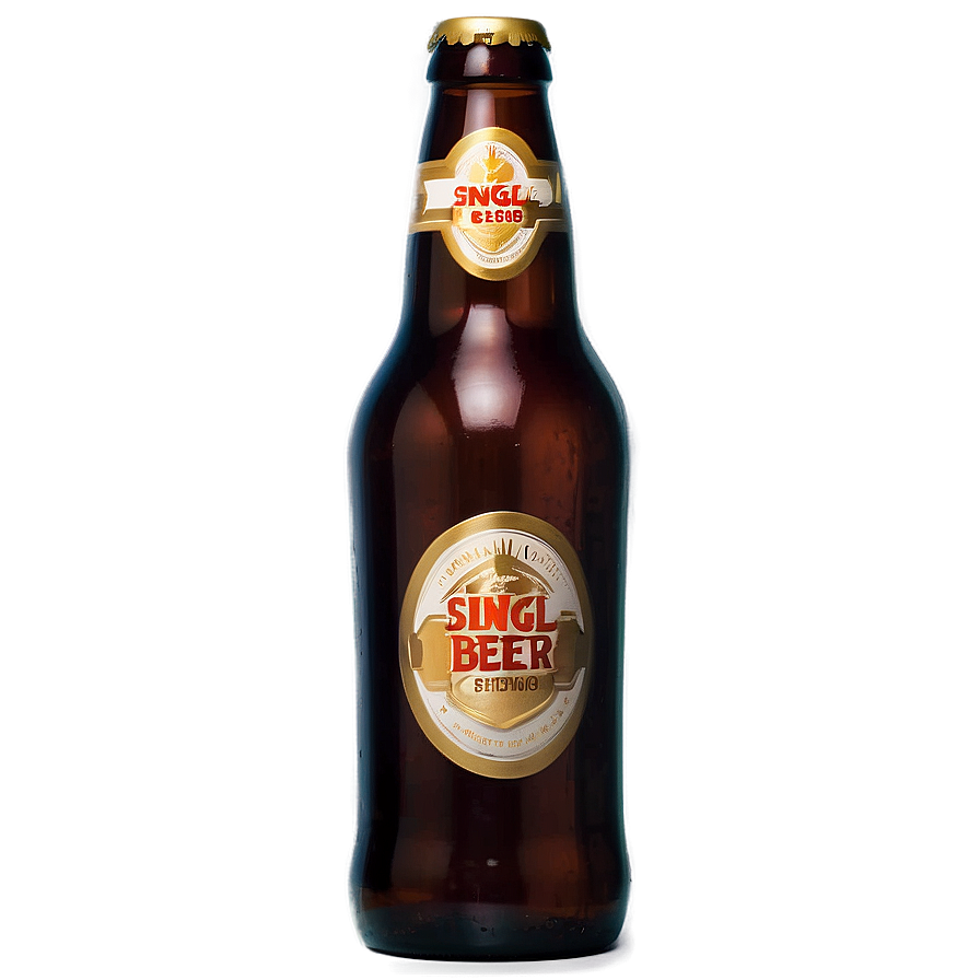 Single Beer Bottle Png Los54