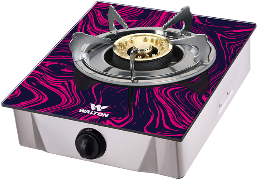 Single Burner Gas Stove Purple Design