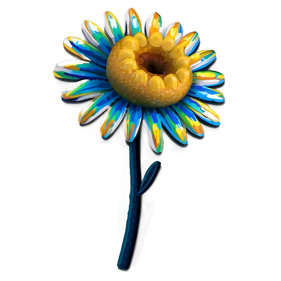 Single Daisy Drawing Png Ghi15