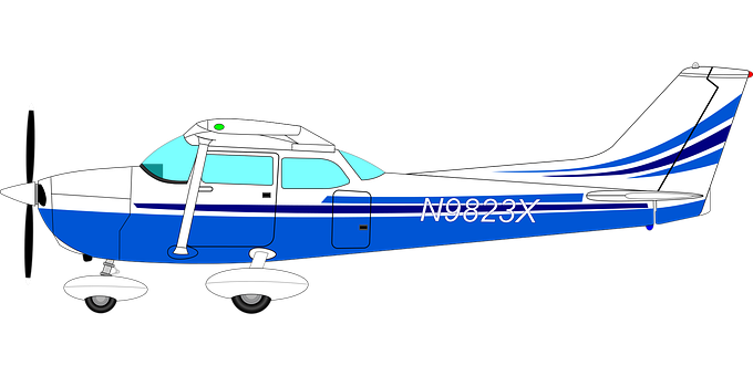 Single Engine Propeller Aircraft PNG with transparent background