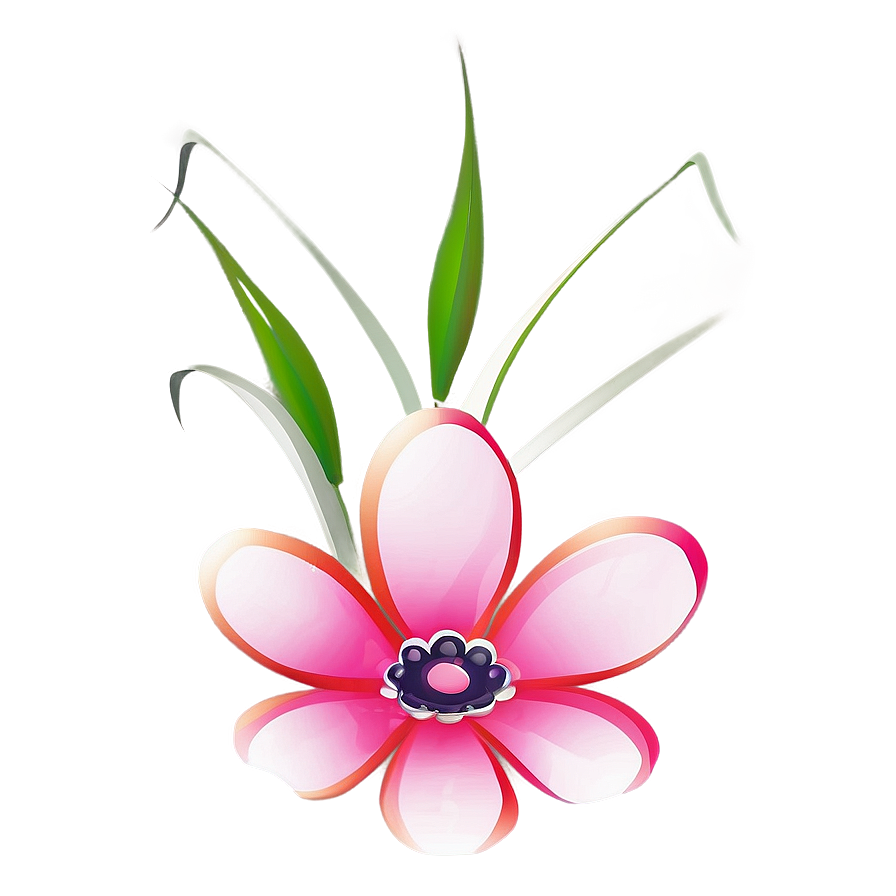 Single Flower Art Png Aoo