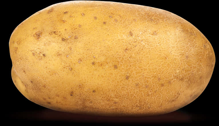 Single Fresh Potato Isolated PNG with transparent background