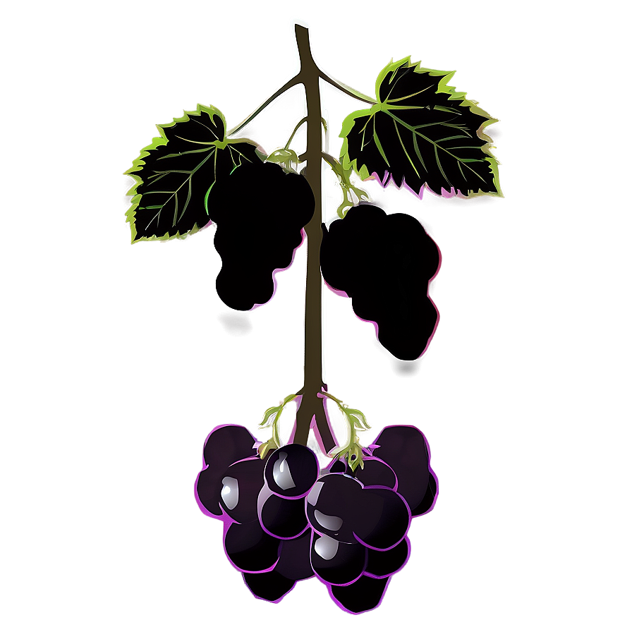 Single Grape Silhouette Png 54