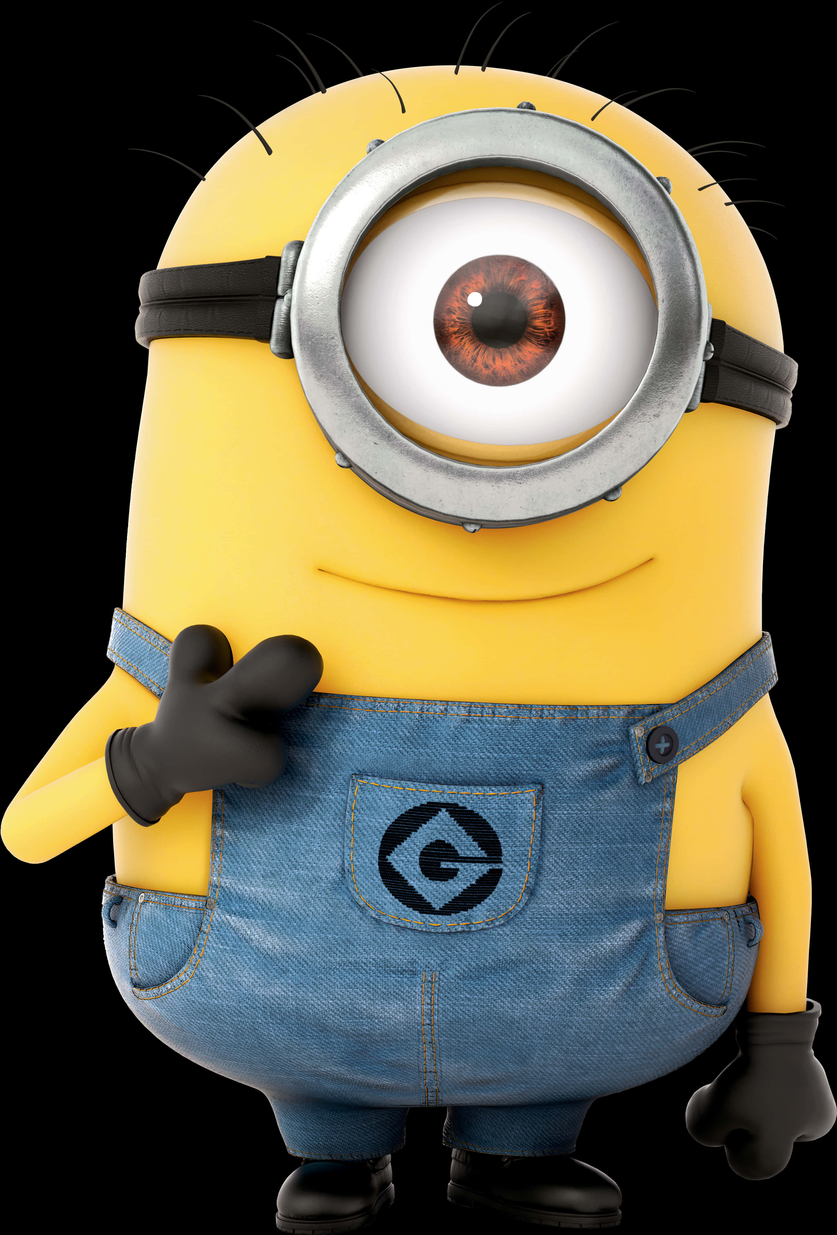 Single Minion Standing Clipart