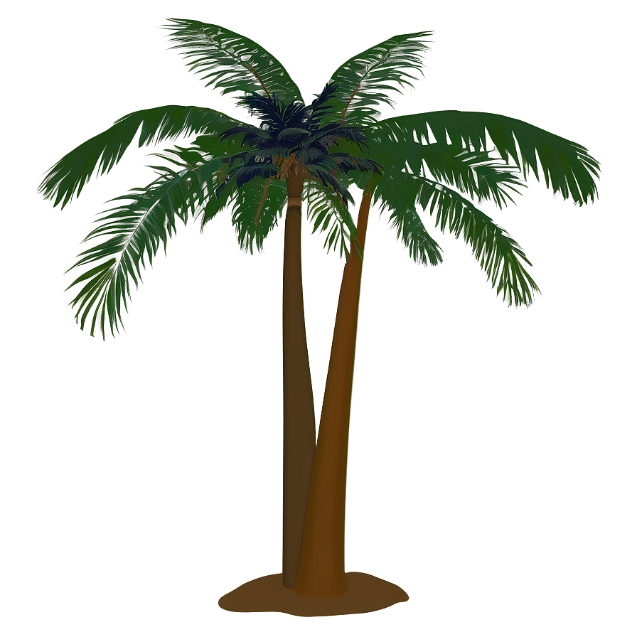 Single Palm Tree Silhouette Png 71