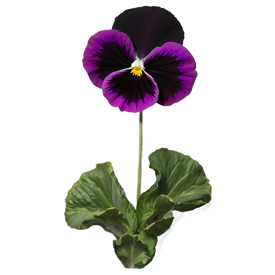 Single Pansy Flower Png Lsc