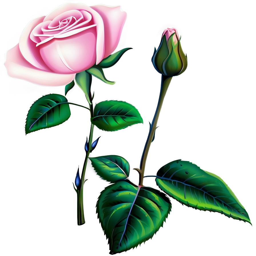 Single Pink Rose Png Kgs24