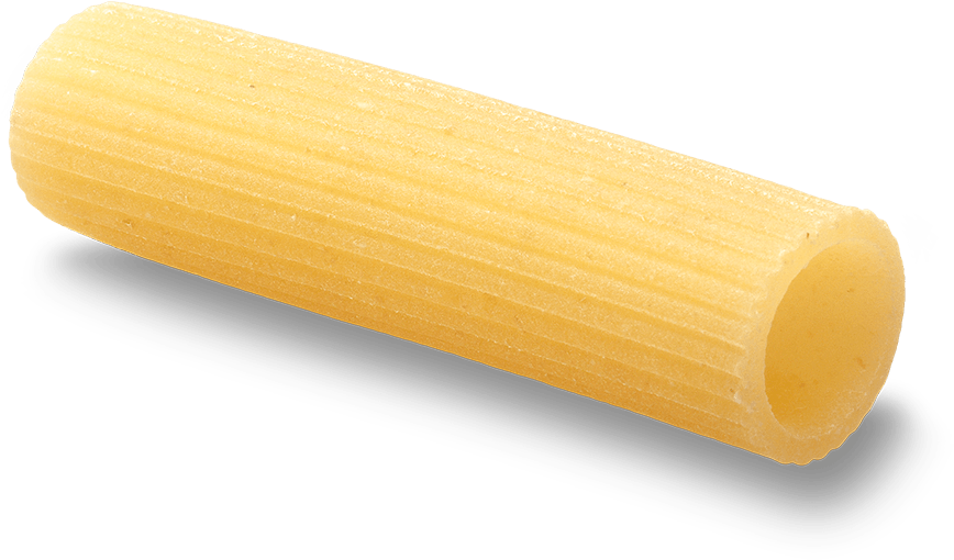 Single Rigatoni Pasta Noodle