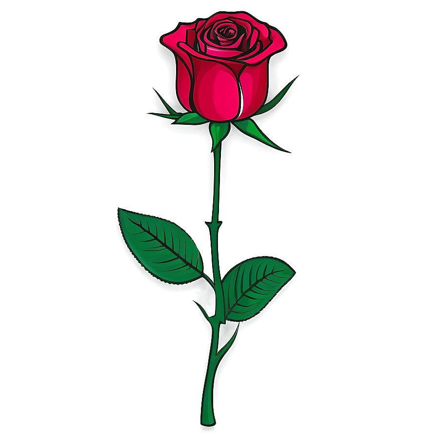 Single Rose Clipart Png 2