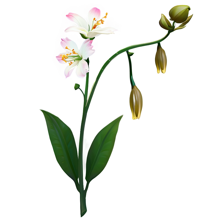 Single Stem Flower Png Rho