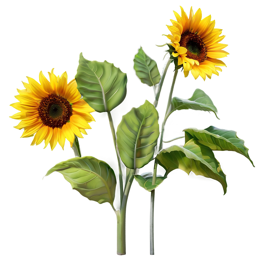 Single Sunflower Png 7