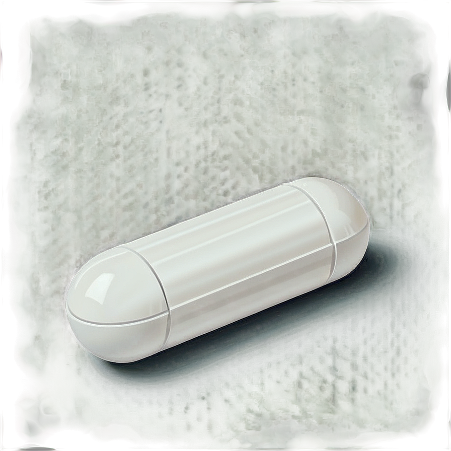 Single White Capsule Png 8