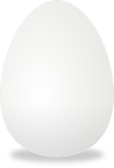 Single White Eggon Black Background.jpg PNG with transparent background