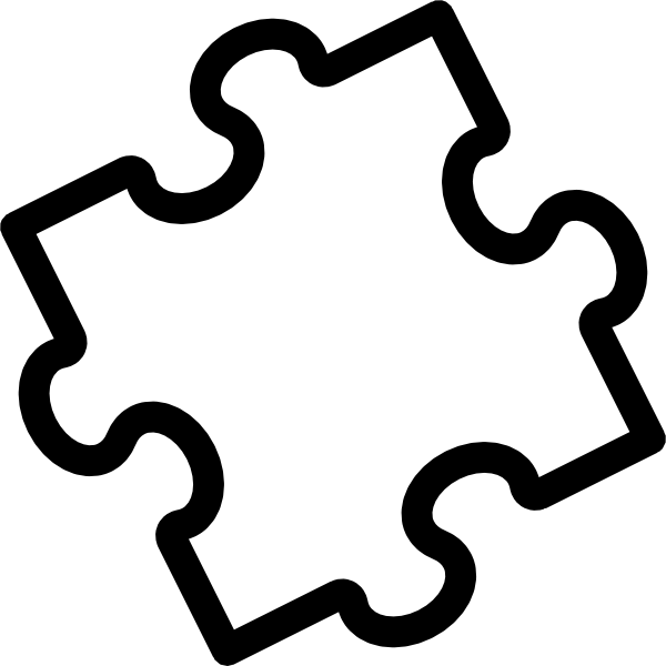 Single White Puzzle Piece