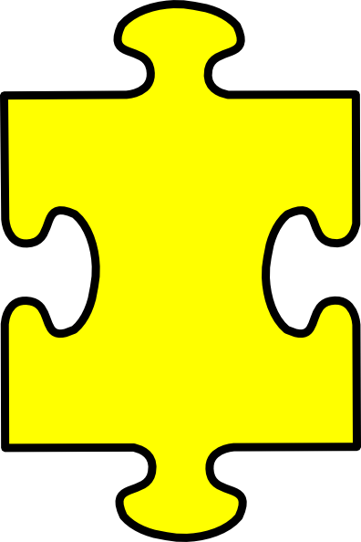 Single Yellow Puzzle Piece