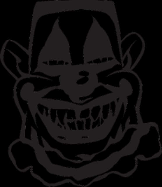 Sinister Clown Silhouette