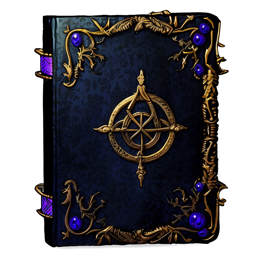 Sinister Dark Magic Grimoire Png 36