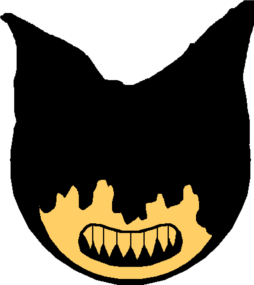 Sinister Smiling Bat Silhouette