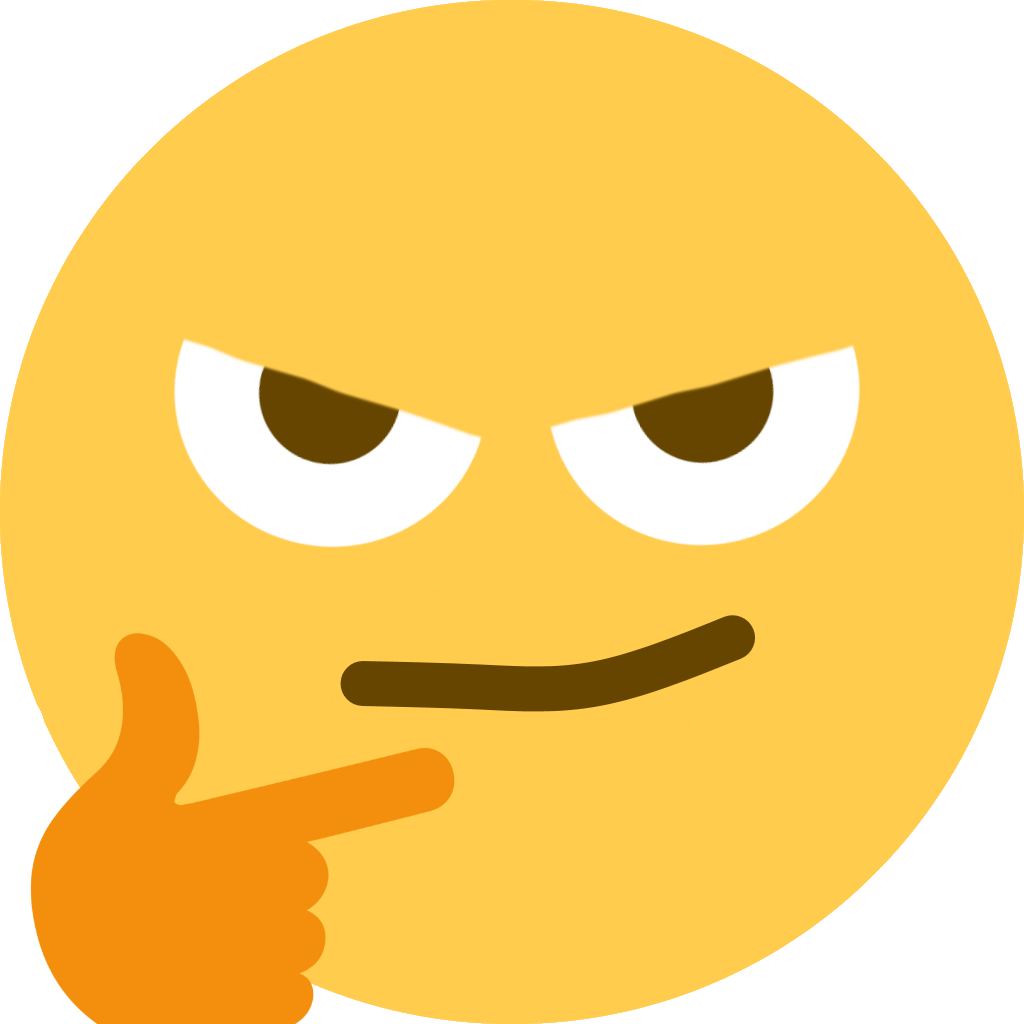 Sinisterthink Discord Emoji - Thinking Emoji For Discord PNG with transparent background